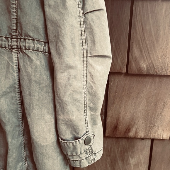 Garage Military Smart Parka Grey Green Utility Jacket Hooded Pockets M - Picture 13 of 14